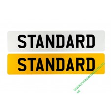 number plate plain pair collected